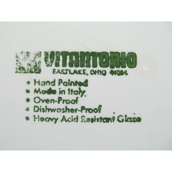 Vitantonio Italian Ceramic Ovenware 11" Baking Serving Dish 2" Deep - Picture 3 of 10